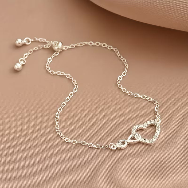 Infinite Grace Heart Bracelet