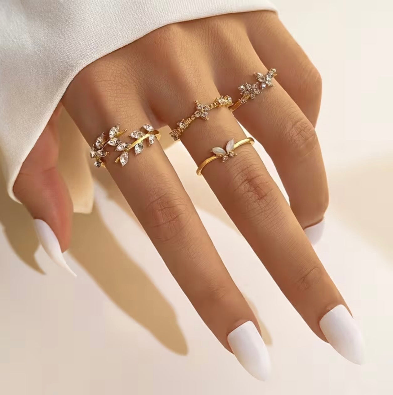4Pcs jewellery ring set