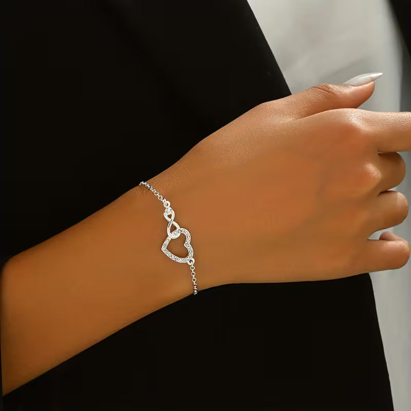 Infinite Grace Heart Bracelet