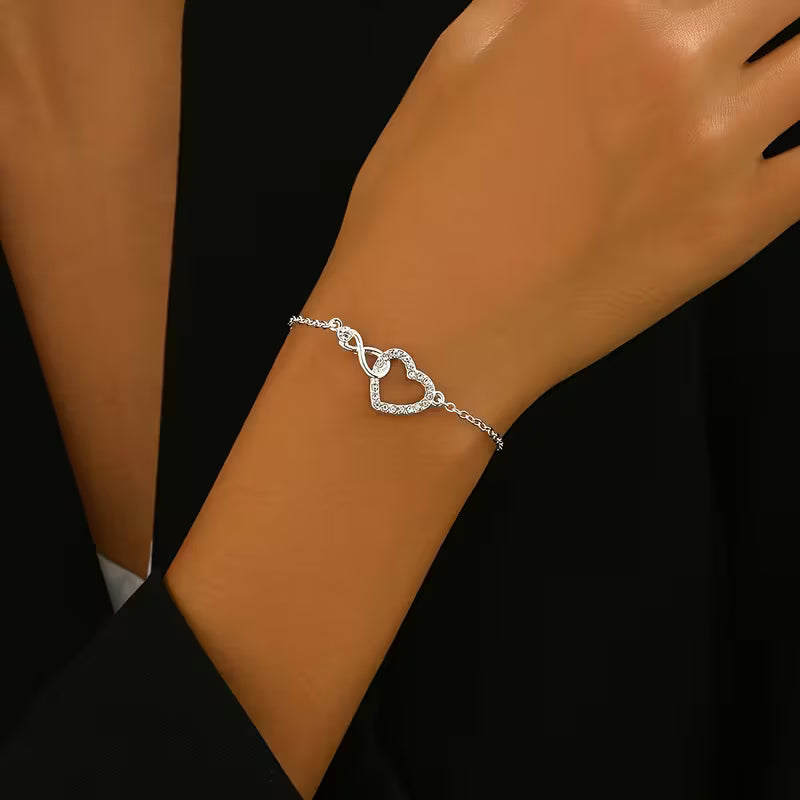 Infinite Grace Heart Bracelet