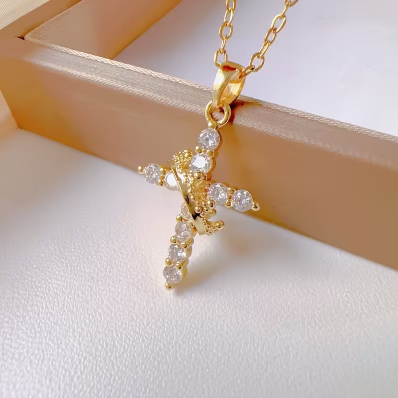 Crown Cross pendant